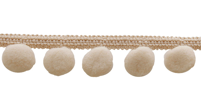 Iso POM POM-nauha, Beige (DT010V)